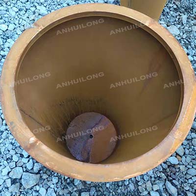 Rusty corten planter garden decoration flower pot/Corten Steel Rusty Planter