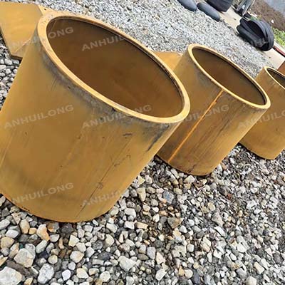 Wall Hanging Flower Pots Garden Modern Square Outdoor Planter Box Corten Steel Flower Pot