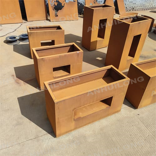 corten steel planter boxes corten steel planter flower pot