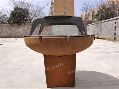 bbq party wood burning corten steel bbq grill