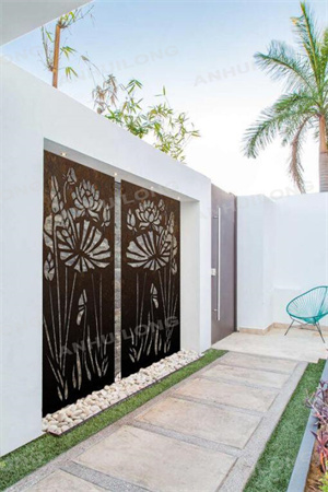 Home and garden outdoor indoor corten steel screen panel