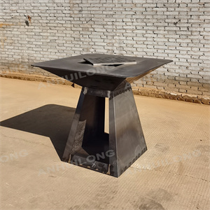 backyard corten steel bbq grill durable