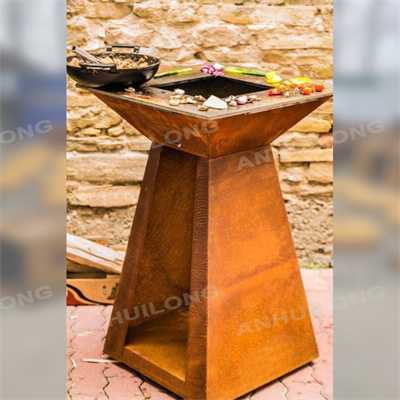 home and garden outdoor bbq grill corten steel