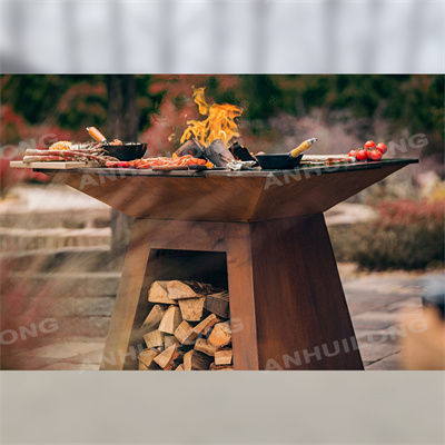 home and garden outdoor bbq grill corten steel