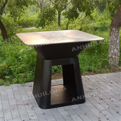 fancy outdoor durable longservice corten steel bbq grill