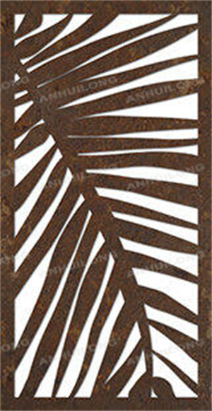 indoor free standing fencing corten steel screen panels