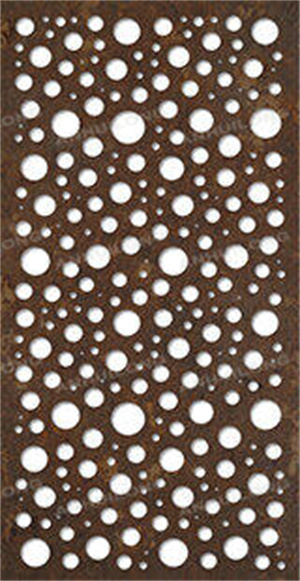 durable indoor outdoor screen fencing panel corten steel