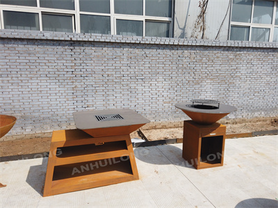 customized accept corten steel bbq grill