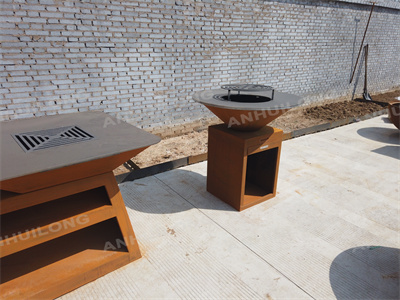 customized accept corten steel bbq grill