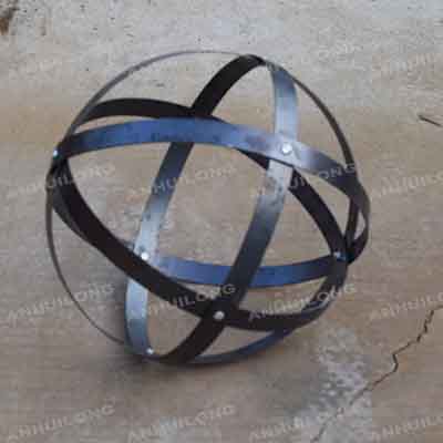 Handmade Outdoor garden corten steel spherical fire ball