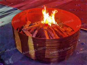 backyard decoration corten steel firepit