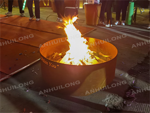 backyard decoration corten steel firepit