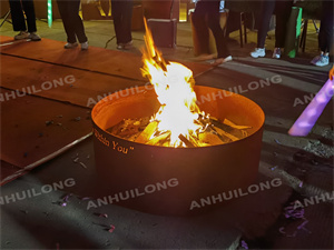 backyard decoration corten steel firepit