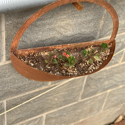 Environmentally Friendly Corten Steel Planter with No Maintenance Required