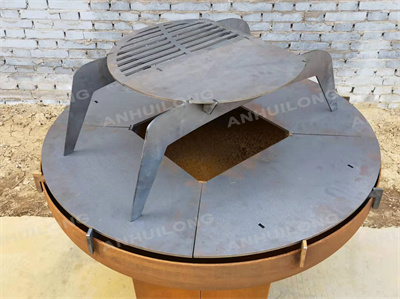 garden party backyard life corten steel bbq grill