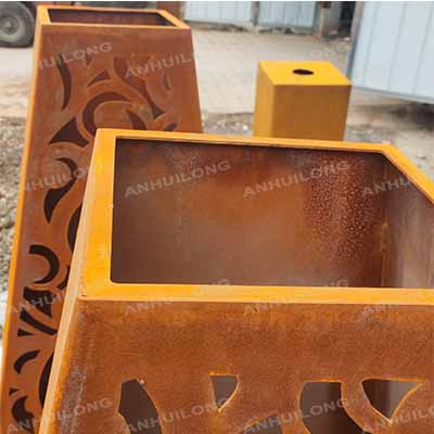 Antique Rustic Outdoor Gas Brazier Fire Place Beach Smokeless Fire Pit Propane Firepit Corten Steel Fire Table