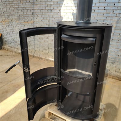 Sustainable and Energy-Efficient Black Square Fireplace – Ideal for Modern Living