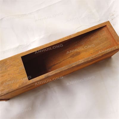 rectangular box copper color lights