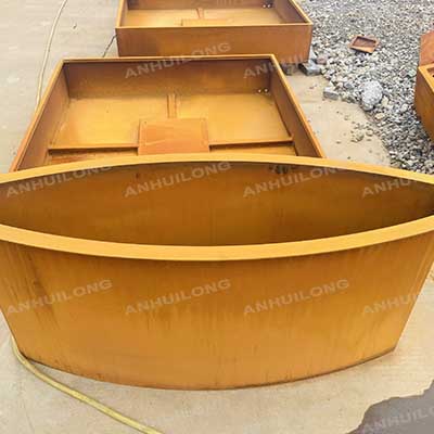 corton steel planter