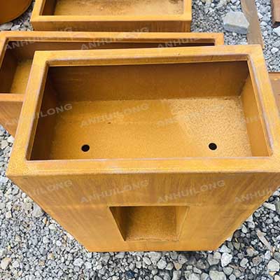 steel planters for outdoor use