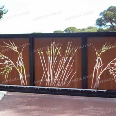 Laser Cut Decorative Outdoor Garden Privacy Art Metal Screens Panels Corten Steel Garden Screen