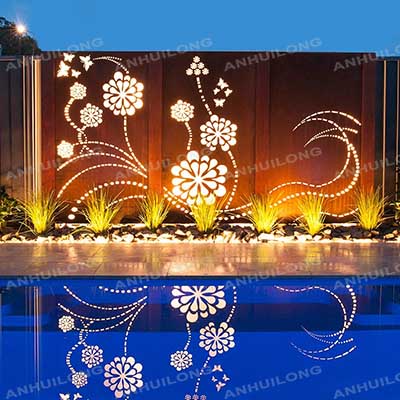 Partition Decorative Screen Panels For Garden Art After Pre-rusted Treatment