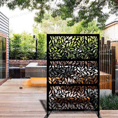 Outdoor Decorative Laser Cut Corten Steel Wall Panel/Garden Metal Screen