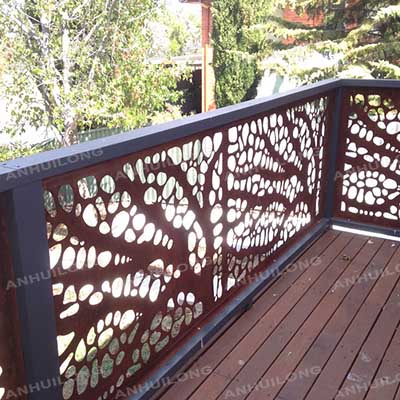 Outdoor Decorative Laser Cut Corten Steel Wall Panel/Garden Metal Screen