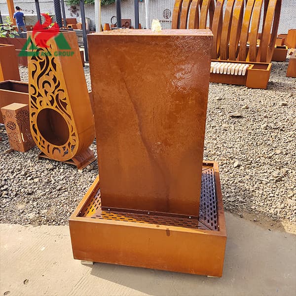 Buy corten steel water feature online