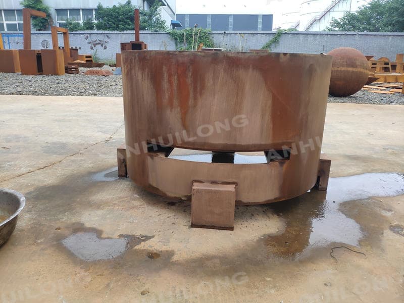 Backyard Corten Water Fountain For Ornamental Garden United Arab Emirates