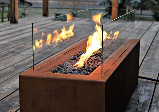natural gas outdoor fire pit for outdoor living steel fire pit