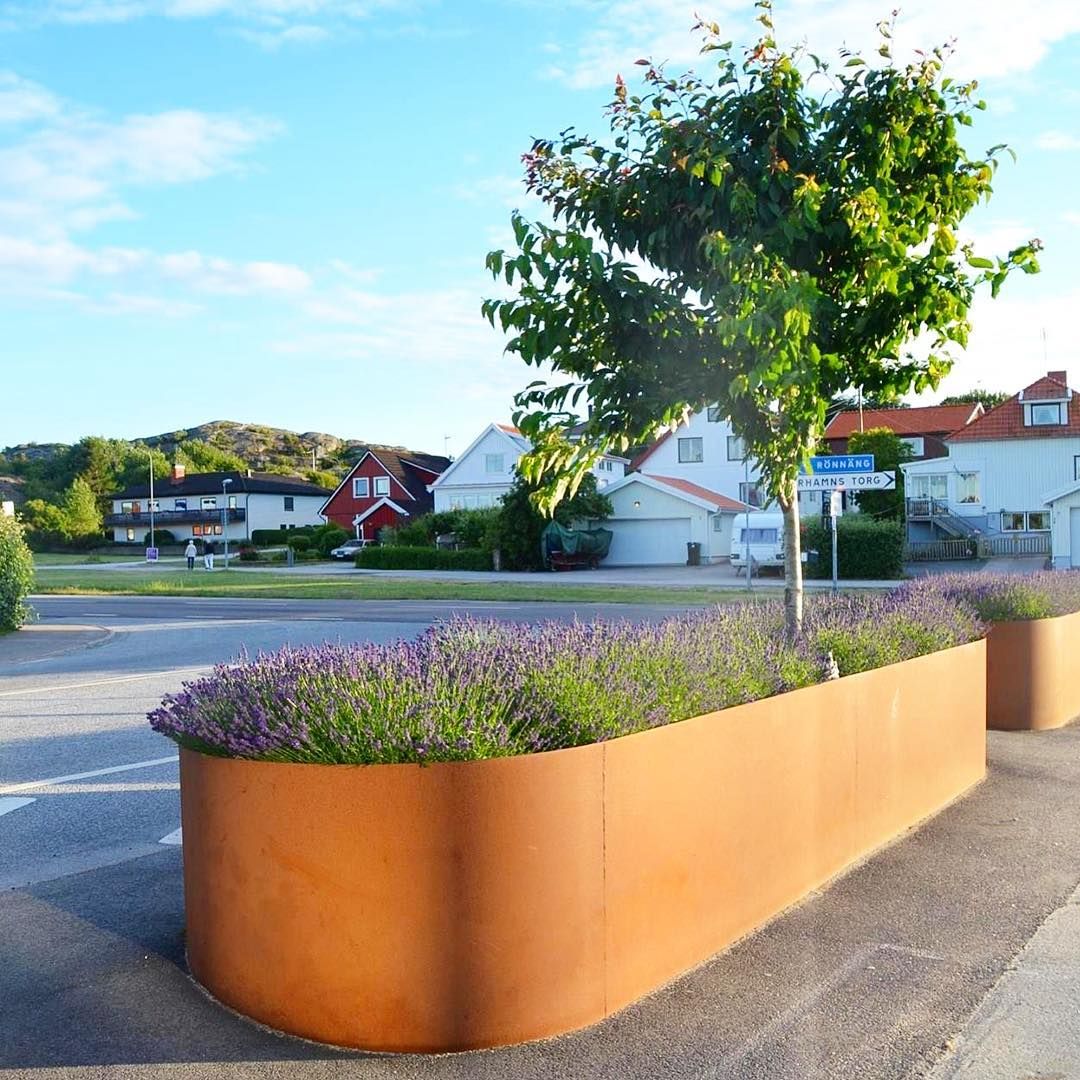 Garden outdoor raised  corten steel planter