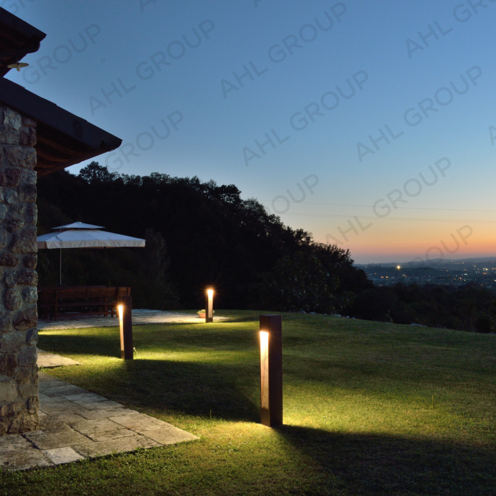 Outdoor LED Corten Steel Lighting Manufacturer For Park Project