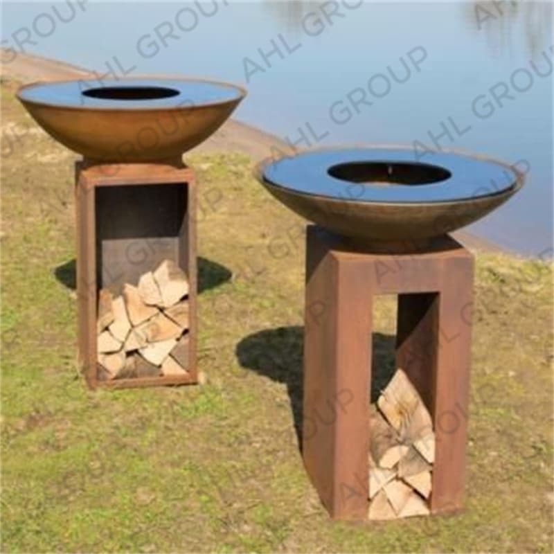 Corten Steel Bbq Fire Pit On sale Barbeque Lovers Company