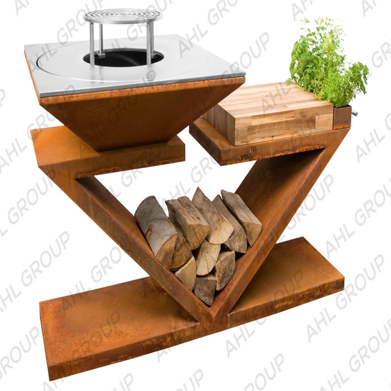 Bbq Corten Grill Stove For Outdoor Garden Fun Manufacturer