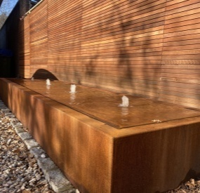 No Paint Corten Steel Water Feature Factory USA