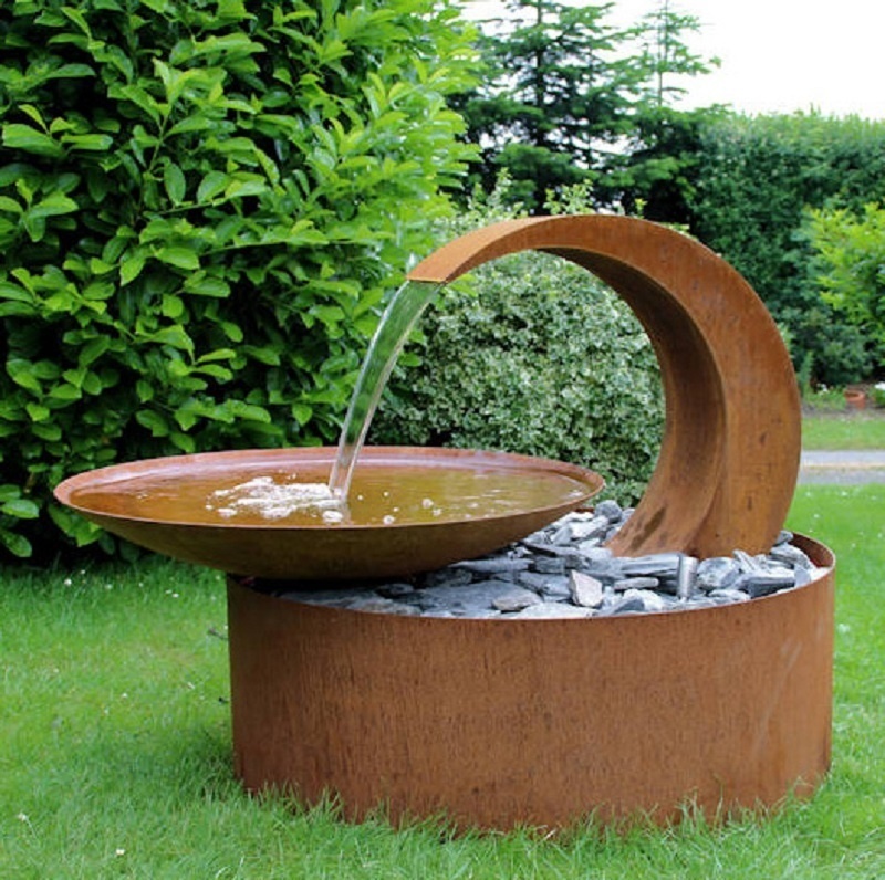 European Style Small Corten Water Fountain Wholesale