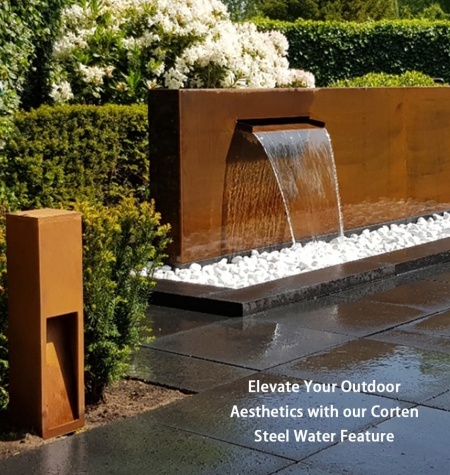 Customized Small Corten Water Fountain Design Australia