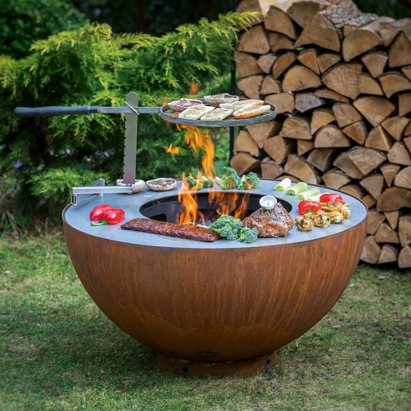 Large Corten Steel Cooking Grill Supplier
