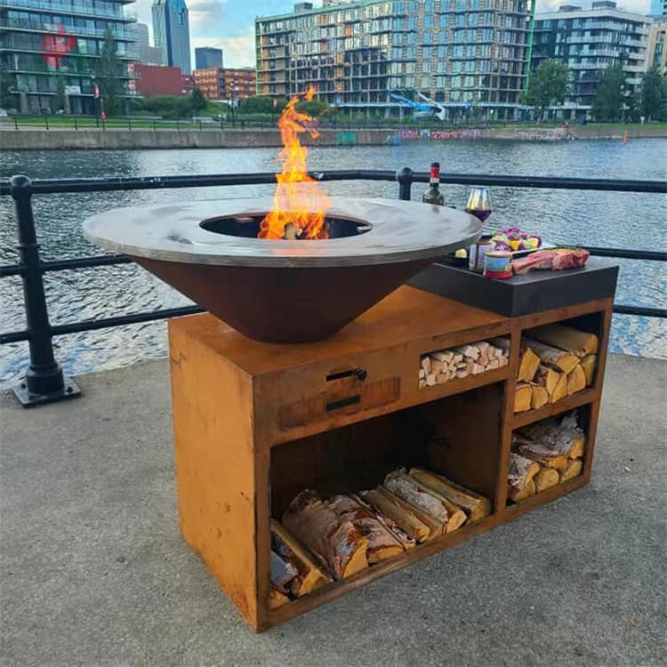 Picnic Cooking Camping Corten BBQ Grills Trader