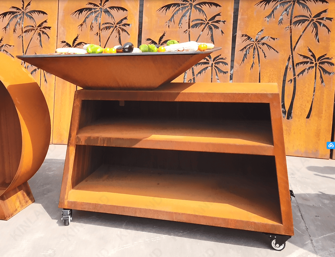 Wood Fired Barbeque Corten Factory