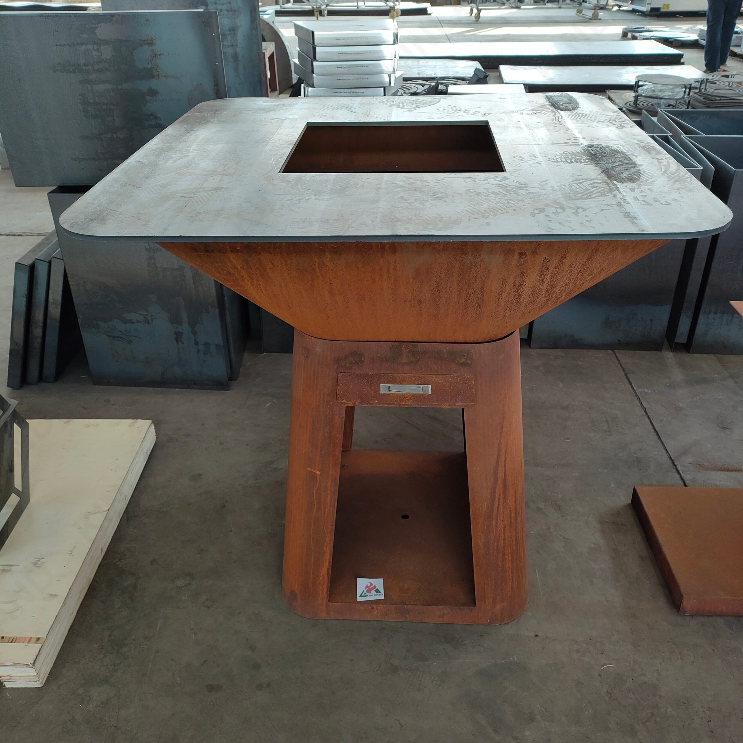 Heater Corten Steel Charcoal Grill Manufacturer