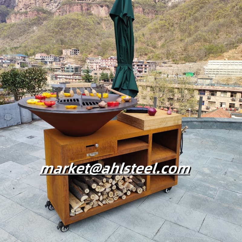 Large Size BBQ Stove Corten Steel Exporters