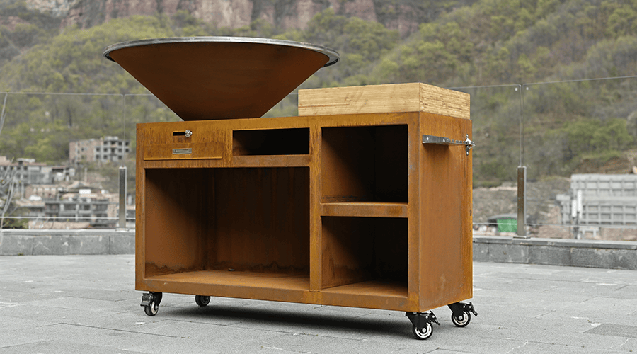 Wall-Mountable Charcoal BBQ Grill Barbecue Exporters