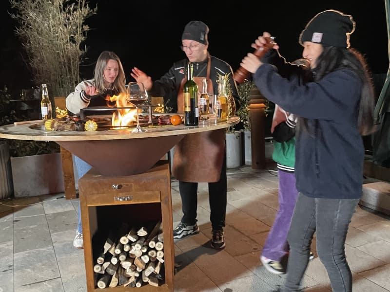 Portable Corten BBQ Grill Distributor