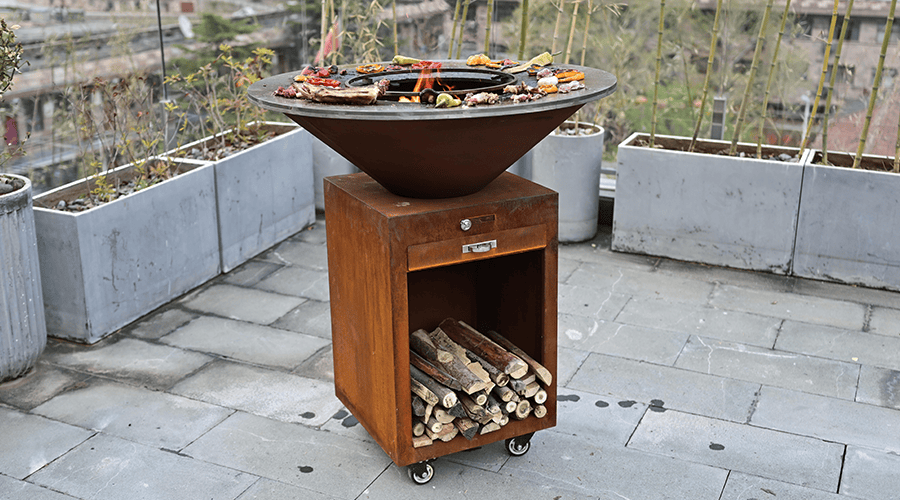 Smoker Brazier Corten Steel BBQ Fire Pit Dealer